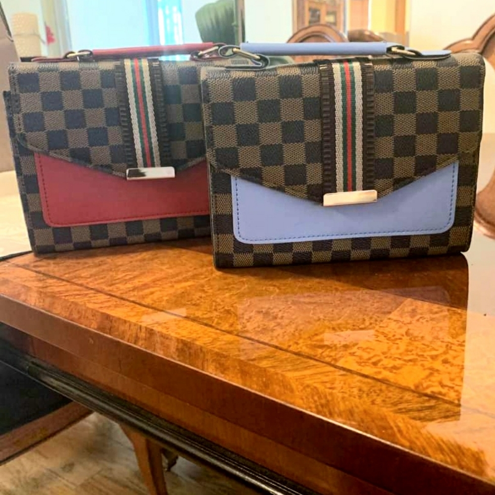 TRENDY CHECKERED SHOULDER BAG - Picture 3 of 3